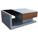 Τραπέζι Σαλονιού Dallas White 1,10χ0,70x0,40 ύψος